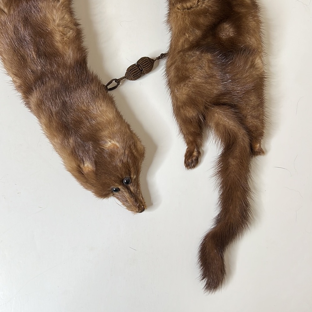 Vintage Fur collar scarf - Picture 5 of 8
